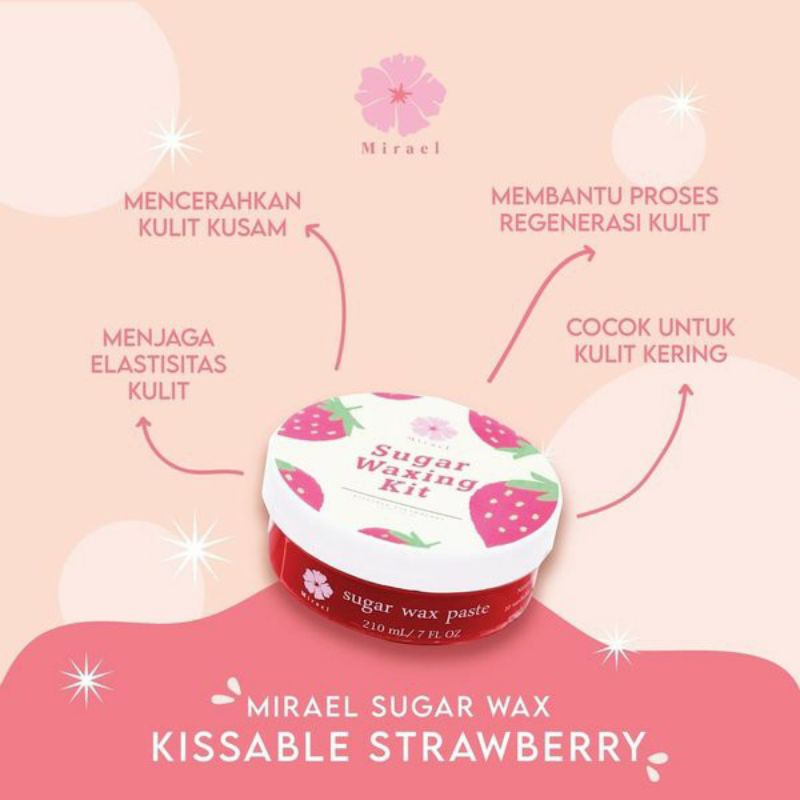 [BPOM] MIRAEL Sugar Waxing Kit Original Wax Alami Sugarpot 210ml