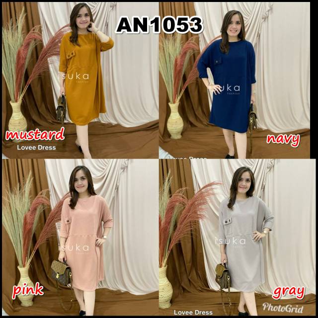 BISA COD DRESS BIG SIZE PRODUK ISUKA FASHION