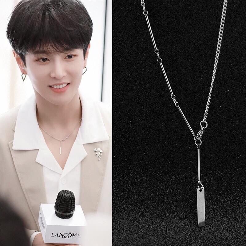 KALUNG TITANIUM ANTI KARAT BTS JUNGKOOK MODEL RETRO HIP HOP KOREAN STYLE