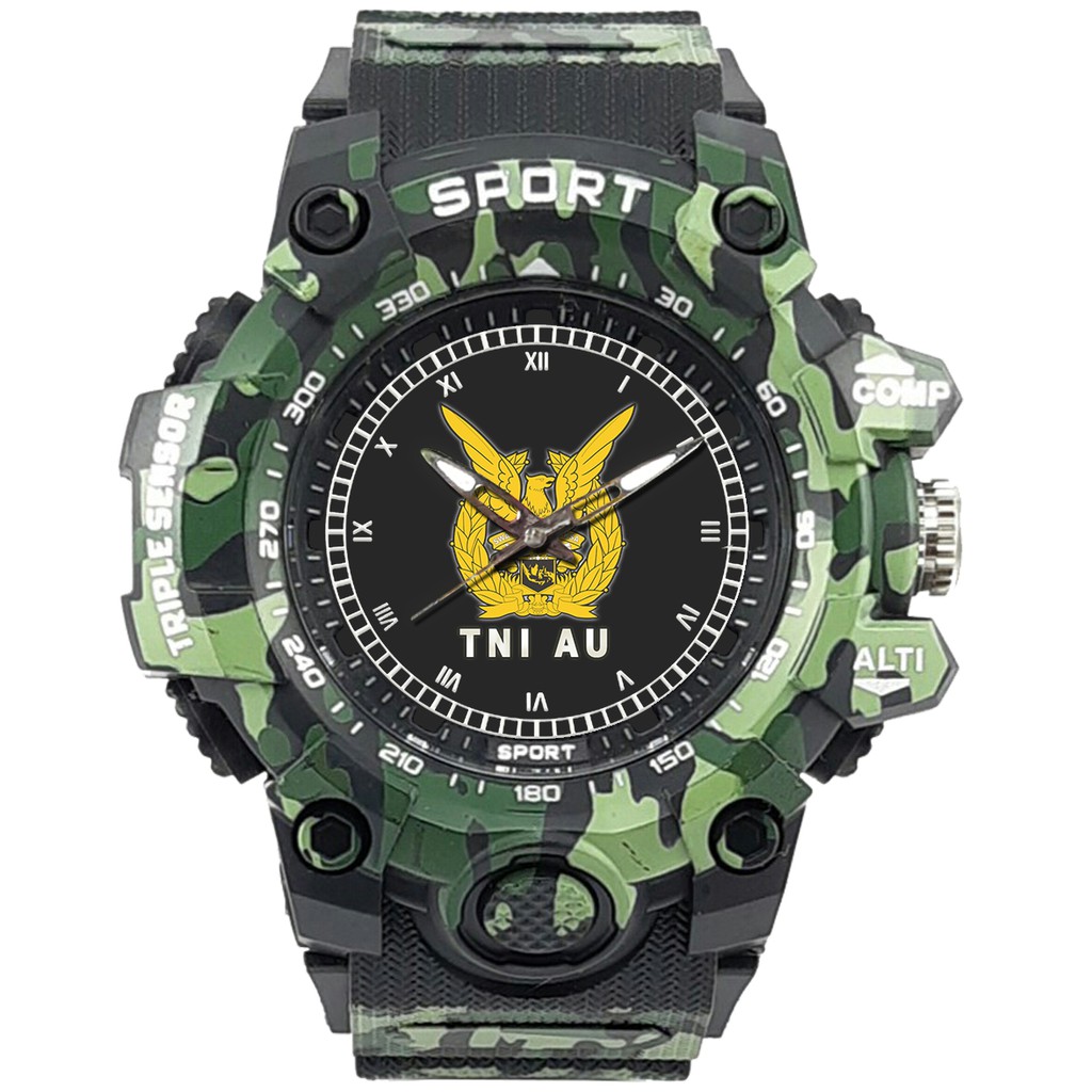 (SPECIAL EDITION) JAM TANGAN LOGO TNI-AU WATER RESISTANT NO.4