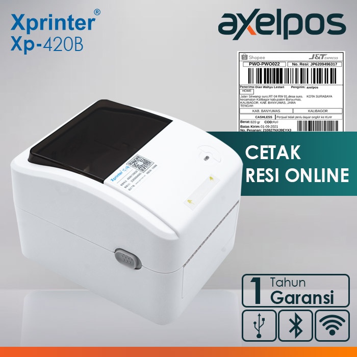 PRINTER BARCODE THERMAL LABEL XPRINTER XP-420B A6/110MM USB/ USB-BLUETOOTH / USB-WIFI