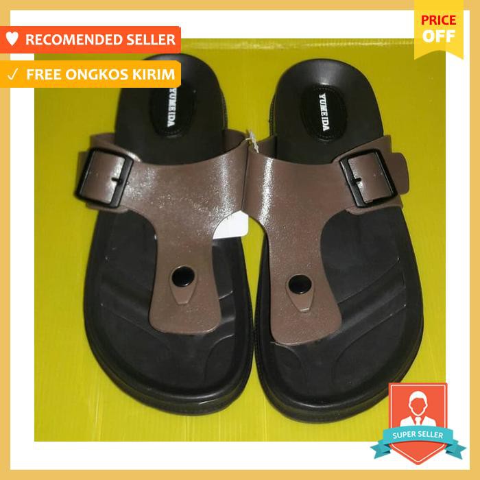 Sendal Sandal Jepit Pria Yumeida Karet Anti Air - Sepatu Pria - Sandal Pria