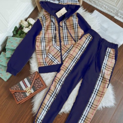 FANTY NAVYSetelan Remaja Grosir Pakaian Senam Set Setcel Baju Stelan Sport Senam Joging Wanita Hijab