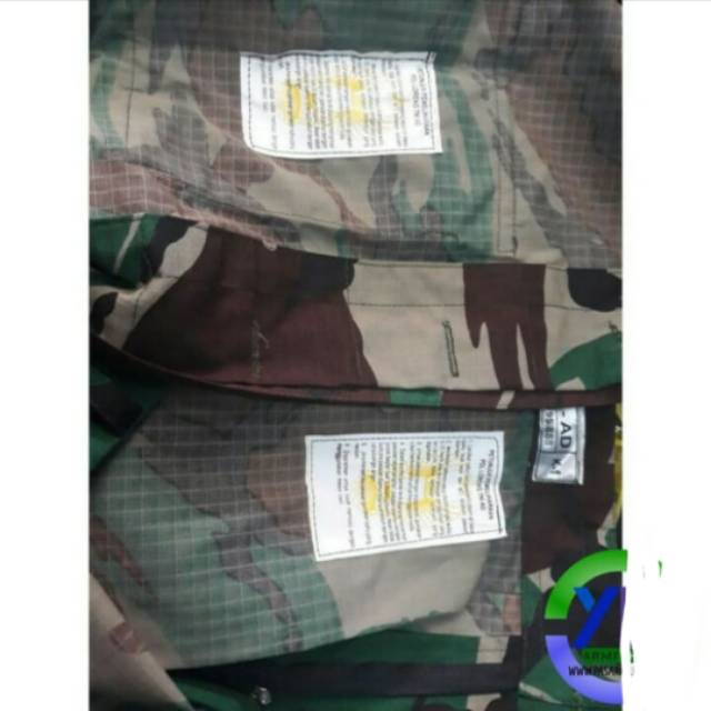 Setelan loreng malvinas/baju pdl tni/seragam loreng tni