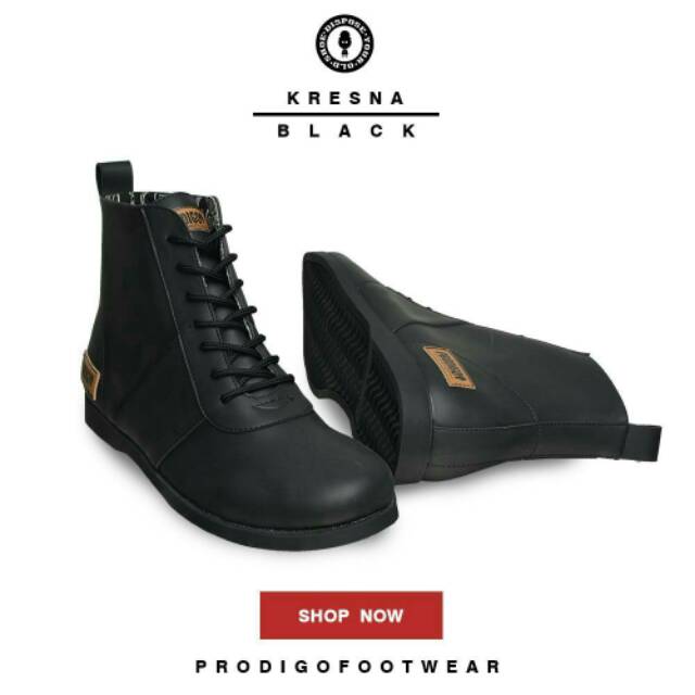 SEPATU BOOT KULIT PRIA BIKER MOGE PRODIGO