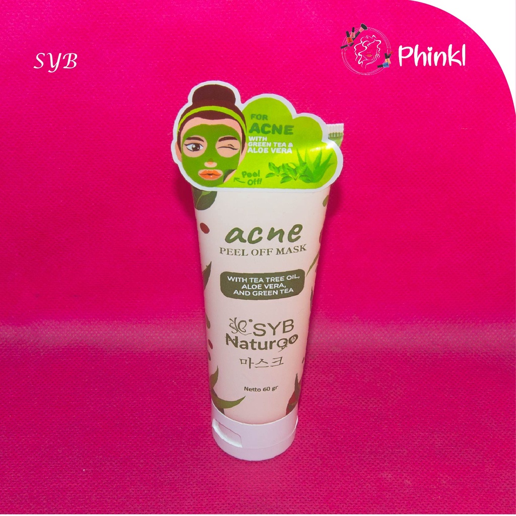 `ღ´ PHINKL `ღ´ SYB masker wajah clay Naturgo Tube untuk angkat komedo mask multi fungsi