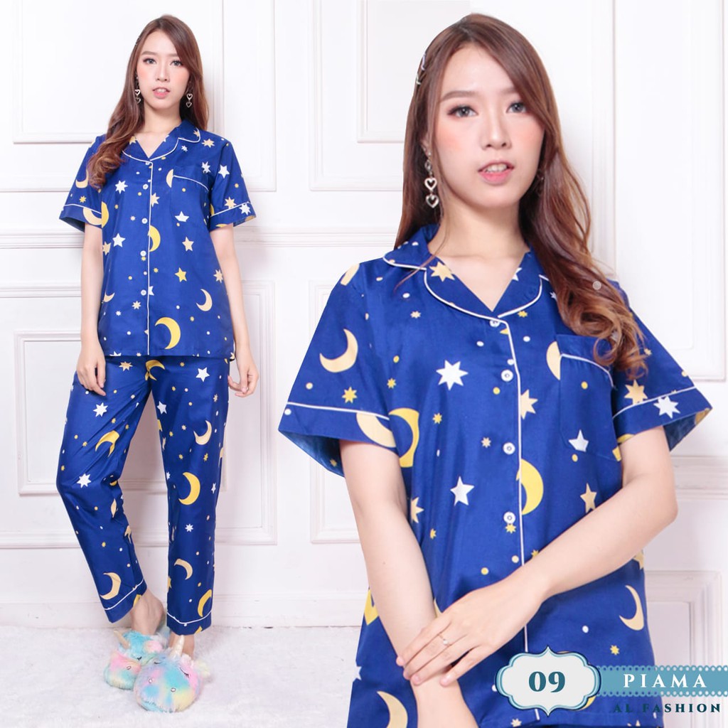 Babydoll Wanita Dewasa Import Model Kekinian Piama Cewek Lengan Pendek Bahan Berkualitas