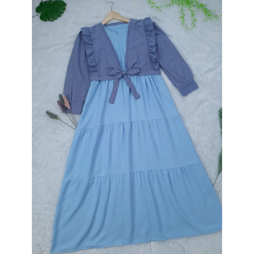 Kekinian 2021 New Gamis Trand Remaja Kekinian pakaian wanita kekinian fashion muslim