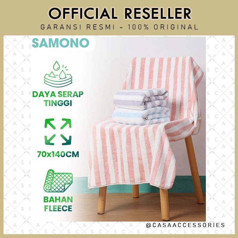 Samono ST20 Handuk Mandi Tebal Cepat Kering Fiber Magic Towel Lembut