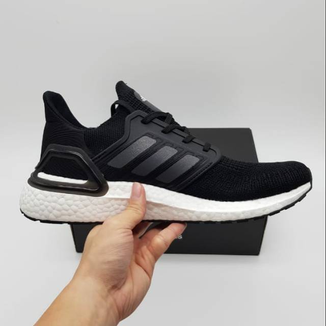 ADIDAS ULTRABOOST 20 BLACK WHITE REFLECTIVE