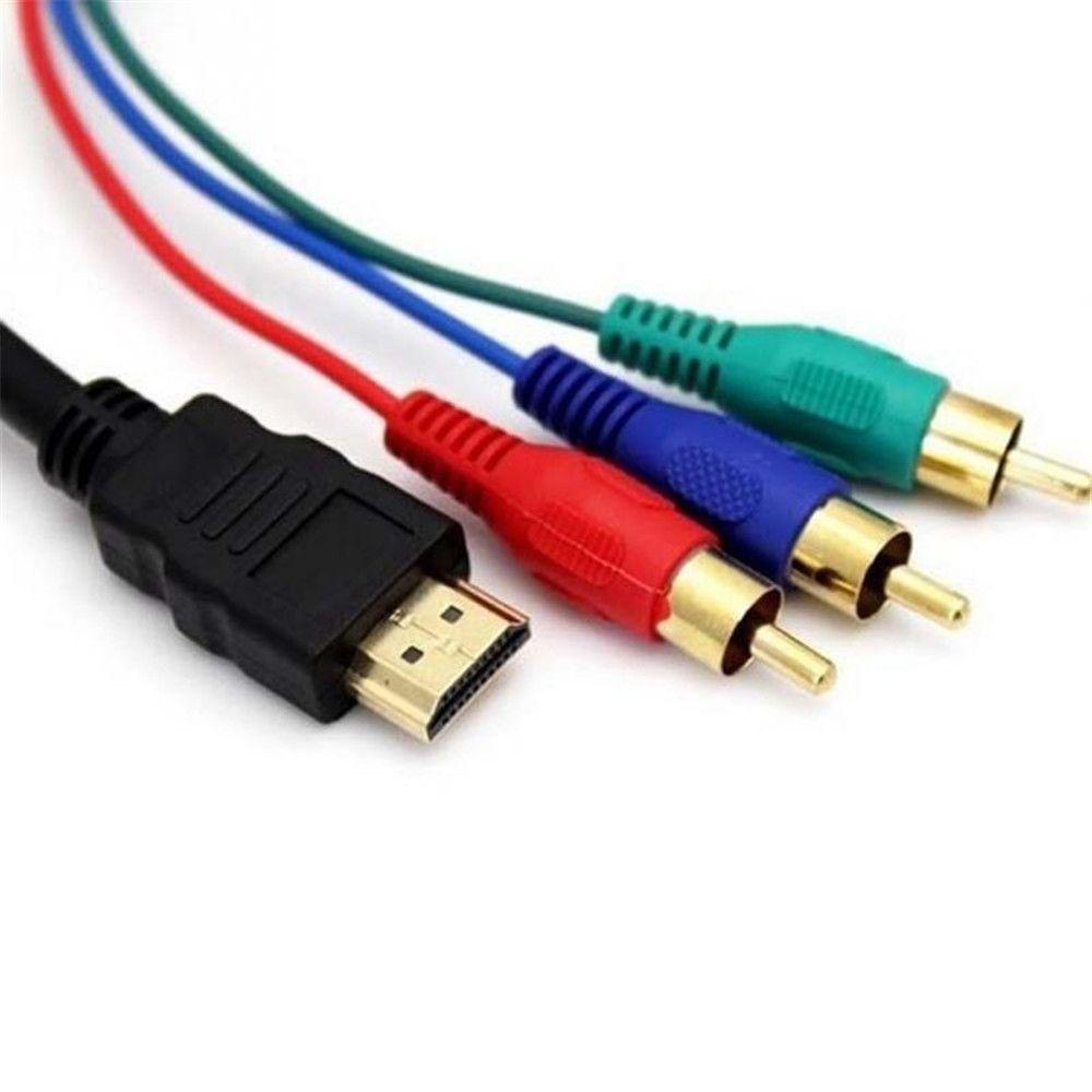 Top Video Audio AV Kabel TV Hitam Adaptor Multi Out