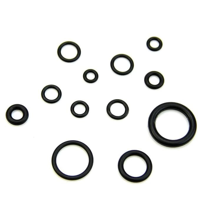 Karet Rubber O Ring Seal Tightening 225 PCS Plus Box Black