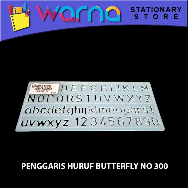 

PENGGARIS HURUF BUTTERFLY NO 300