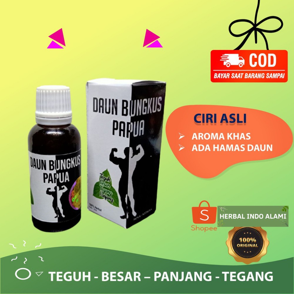 DAUN BUNGKUS PAPUA PEMBESAR PENIS PENNIS VENIS PEMBESAR KELAMIN PERMANEN