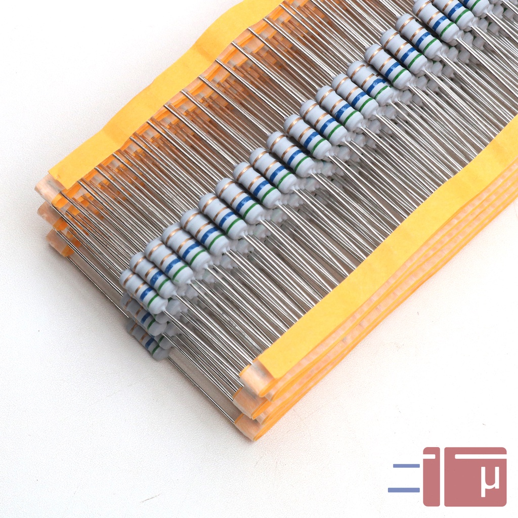 x10 Resistor 5R6 5.6 Ohm 1W Metal Oxide 5% Taiwan Kaki Tembaga