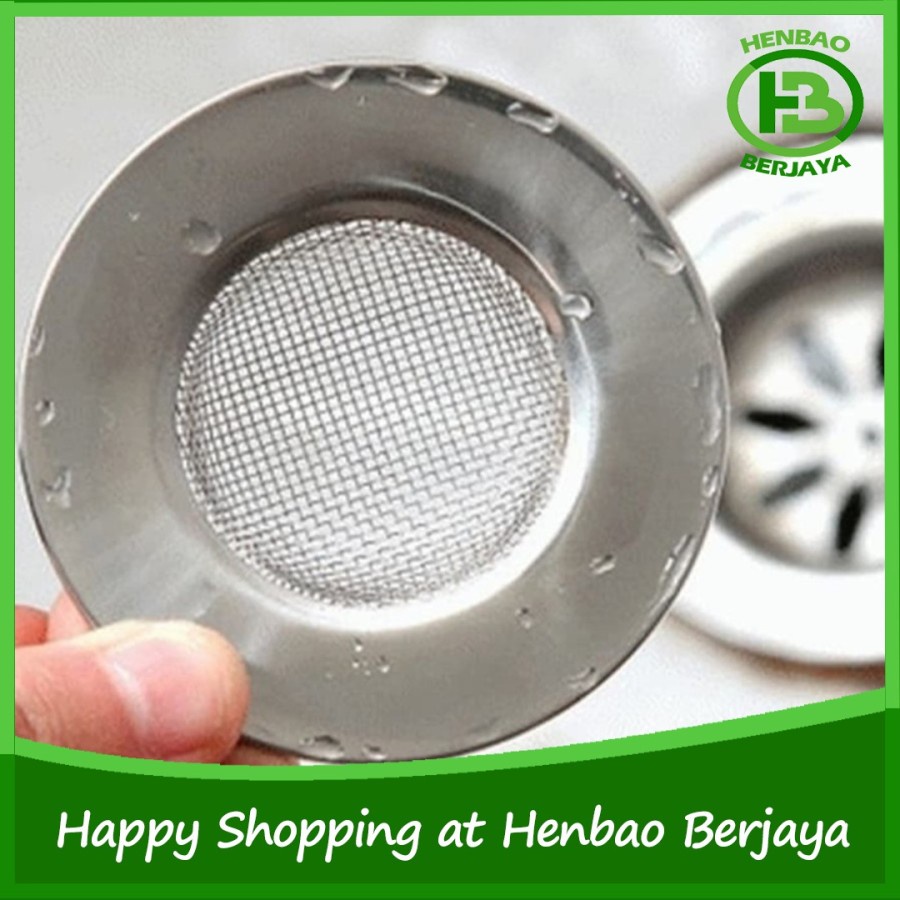 Saringan Wastafel 8cm Stainless Steel Jaring Bak Cuci Piring