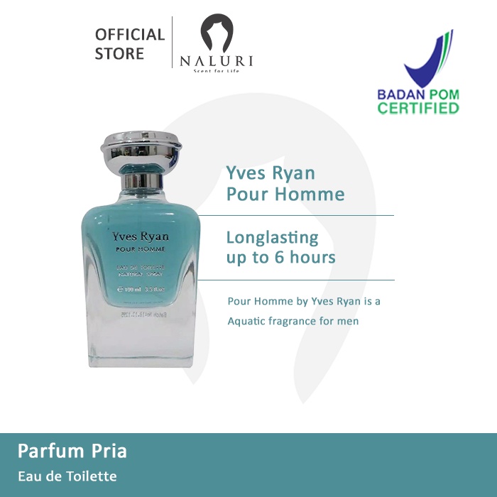Parfum Original Yves Ryan Pour Homme EDT For Men 100ml