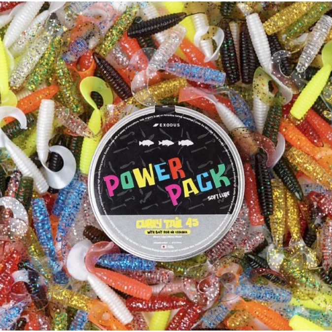 Exodus Soft Lure Power Pack Curly Tail 45 Softlure Soft Plastic