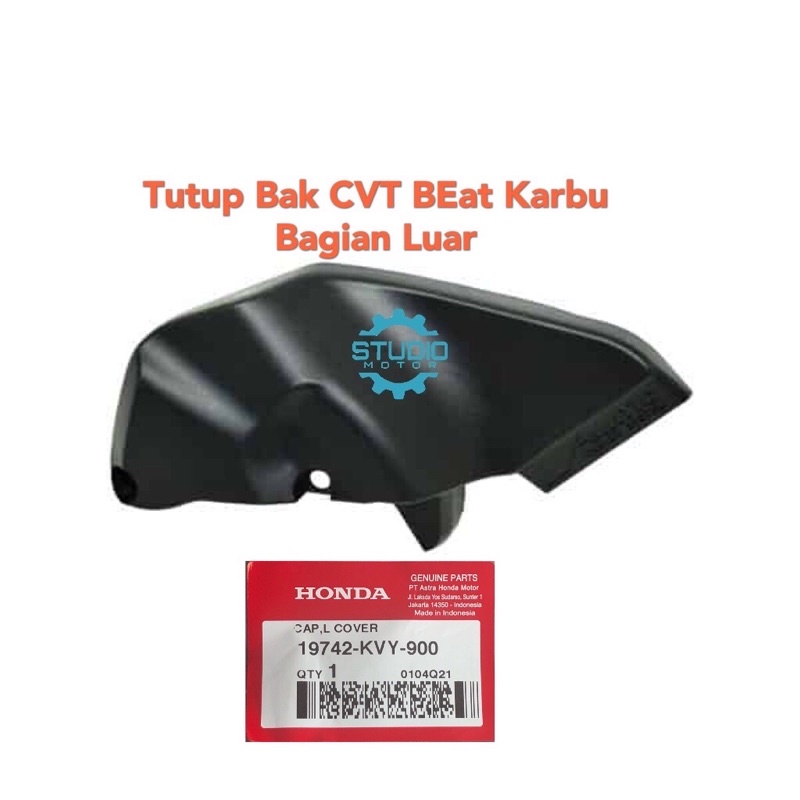 cover + Seal Tutup Plastik CVT Beat Carbu KVY