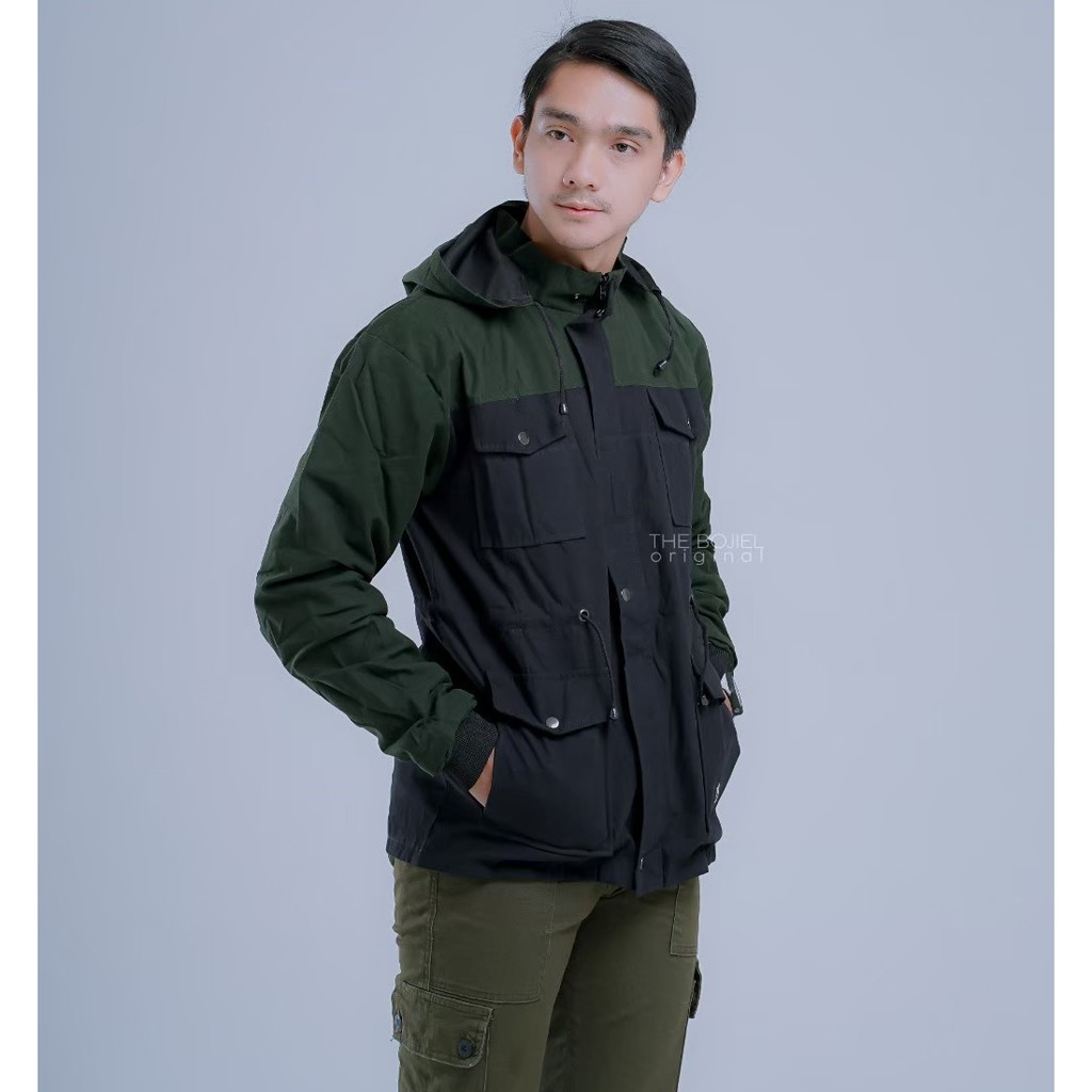 TERBARU ! JAKET PARKA PRIA HODIE KOMBINASI WARNA BAHAN TEBAL ORIGINAL DISTRO KEREN TERMURAH