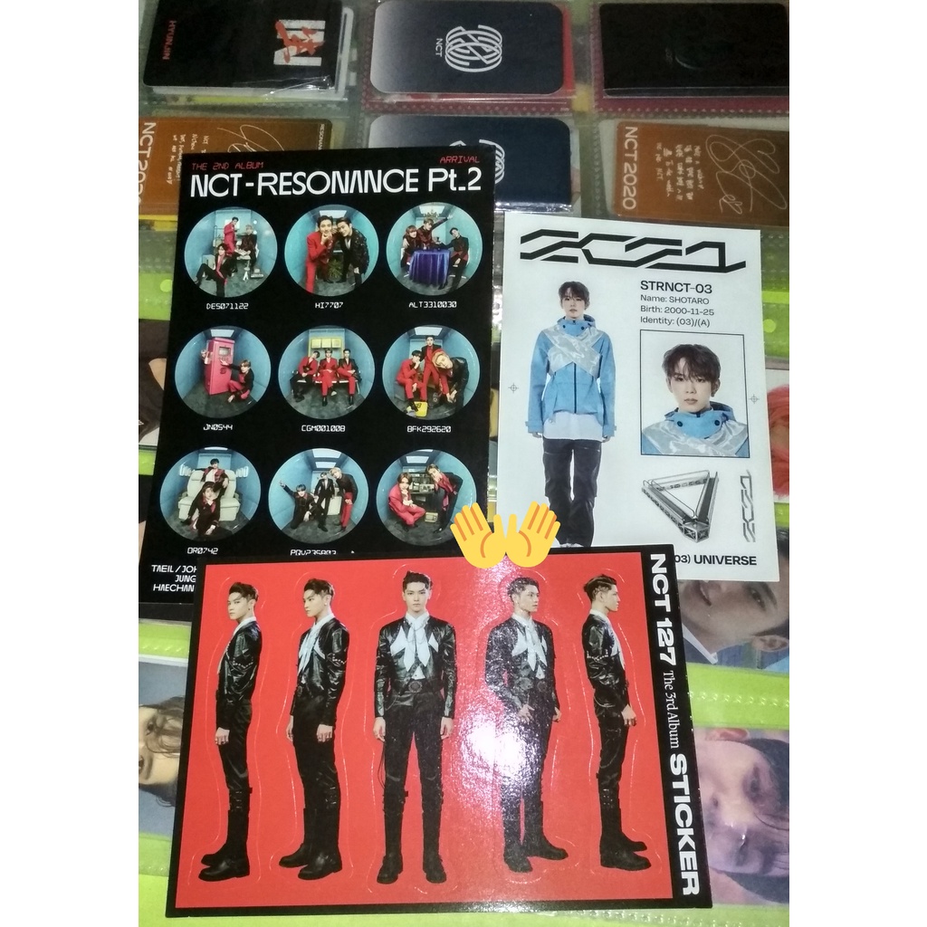Sticker arrival, sticker Shotaro PB universe, sticker Taeyong sticker ver