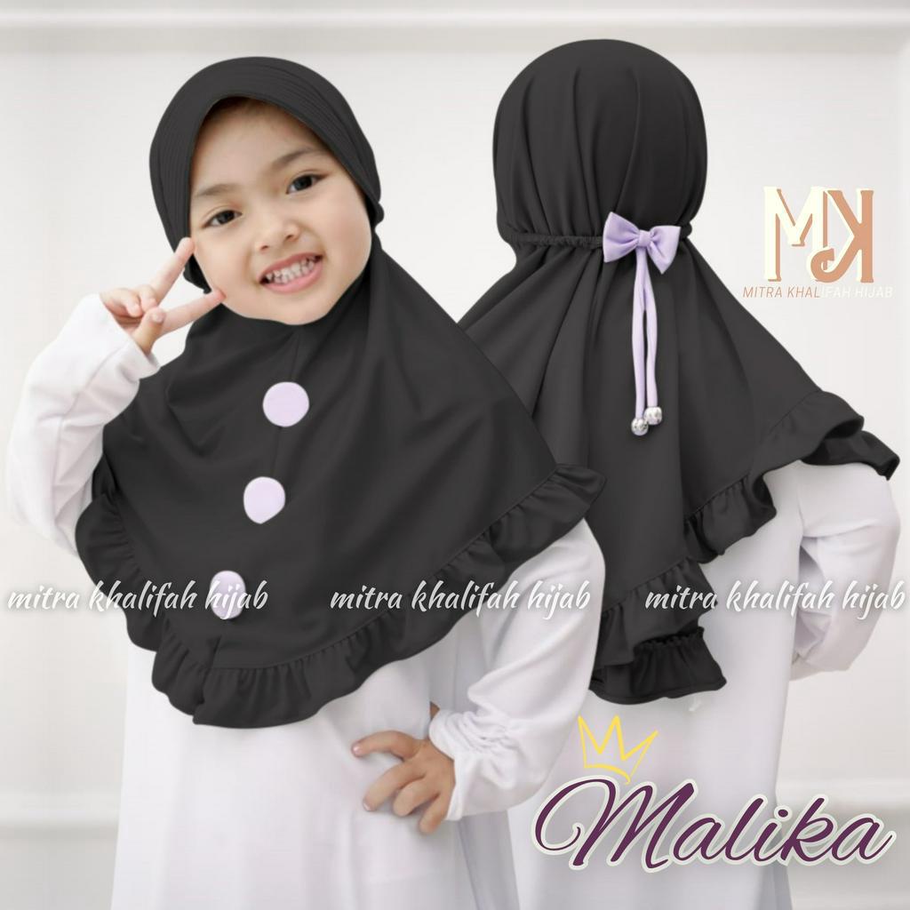 JILBAB ANAK MALIKA / HIJAB ANAK MALIKA TALI PITA BERGO ANAK MALIKA/ Jilbab Anak Bergo MALIKA/ HIJAB 