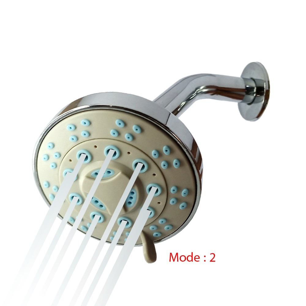 Wall Shower 4inch Shower Tanam 3 Mode Fungsi Pancuran Hujan Drat 1/2in