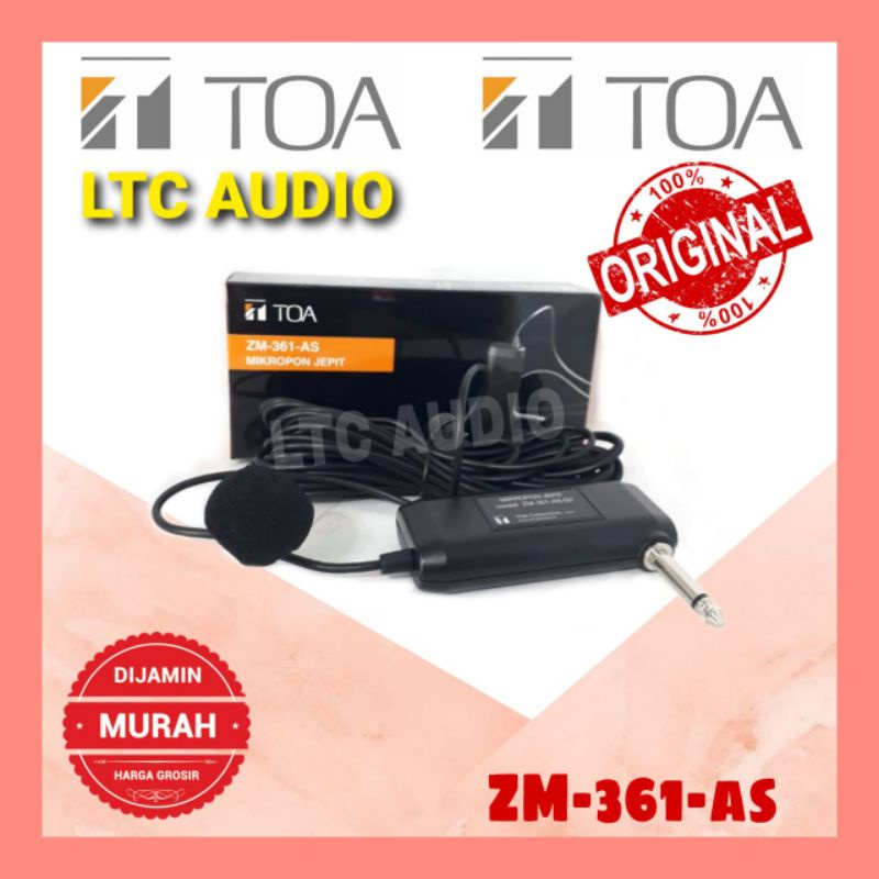 MIC CLIP ON / MIC JEPIT TOA ZM-361 AS / TOA ZM 361 / TOA 361 AS / TOA 361