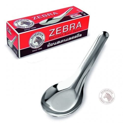 Sendok Bebek Stainless / Sendok Makan / Sendok Sup Sop Kuah / Chinese Spoon Zebra L 100000 Zebra