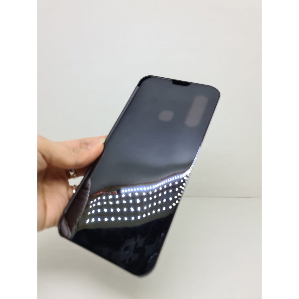 Flip Mirror Vivo Y19 6.53 inchi Clear View Standing Cover Vivo Y19 Y5S AUTOLOCK