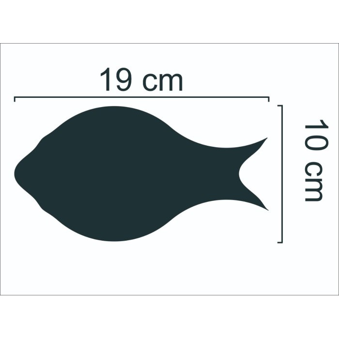 Kaca Dinding Acrylic FISH Impor 1 Set Isi 4 MB887