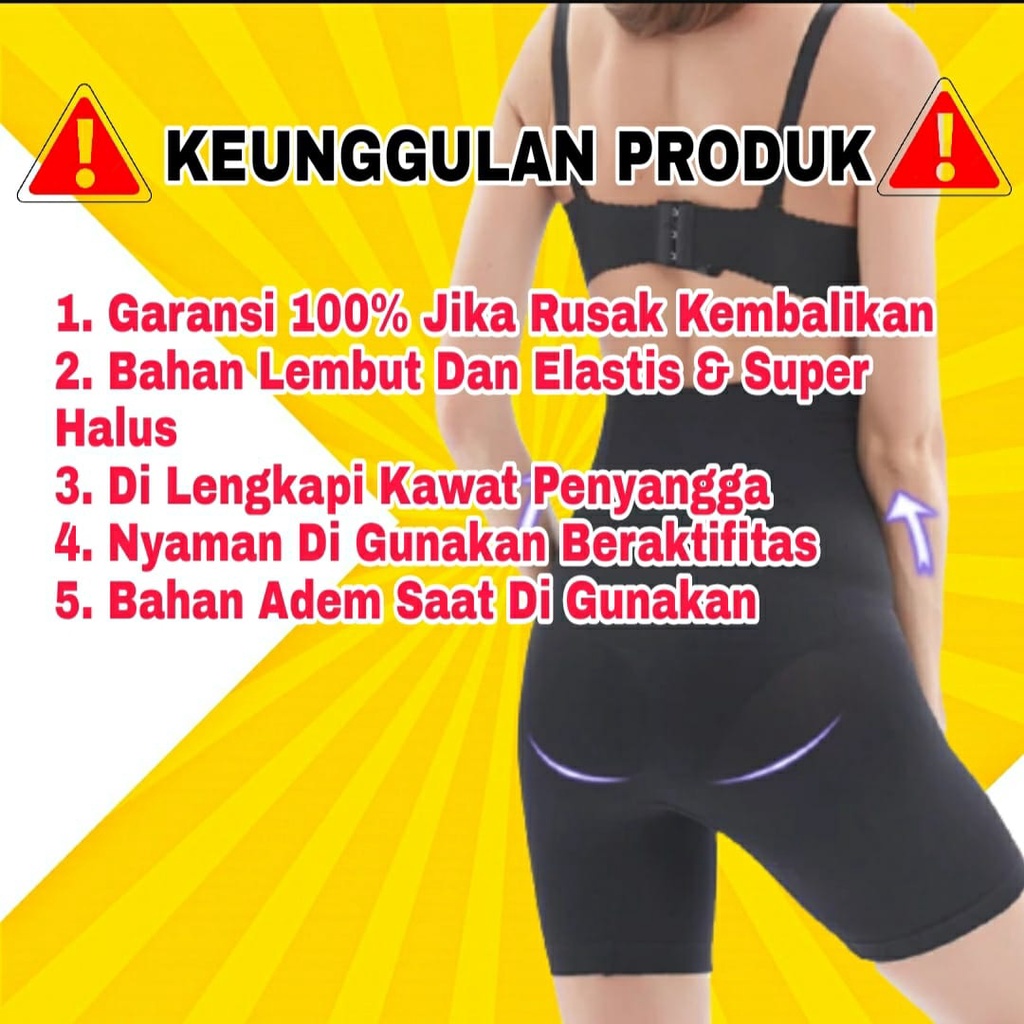 Korset Perut Celana Pelangsing Perut Buncit Wanita Paha Fitshaper Short Body Kekinian