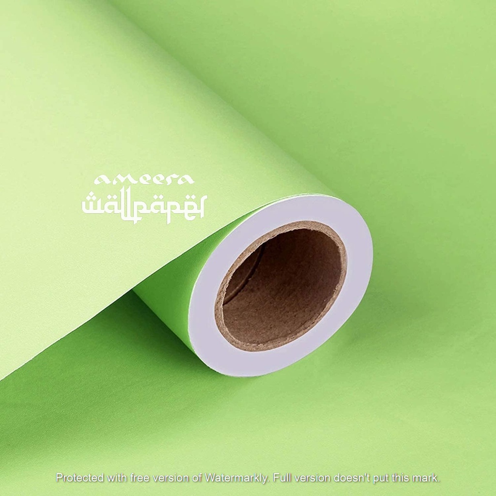 Wallpaper Dinding Polos Hijau 10m x 45cm