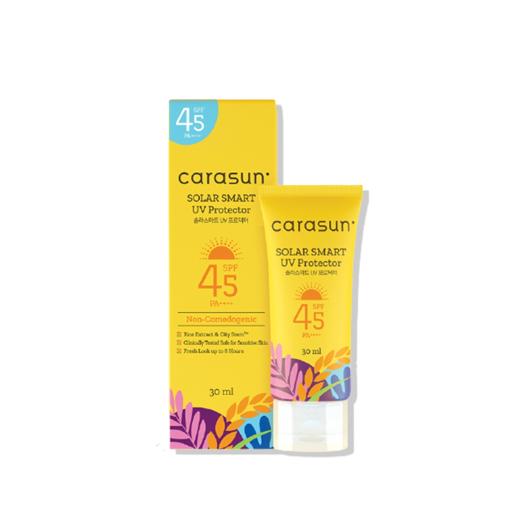 ❤ RATU ❤ Carasun Solar Smart UV Protector SPF 45++++ | Sunscreen 30ml | Sachet 8ml  (✔️BPOM)