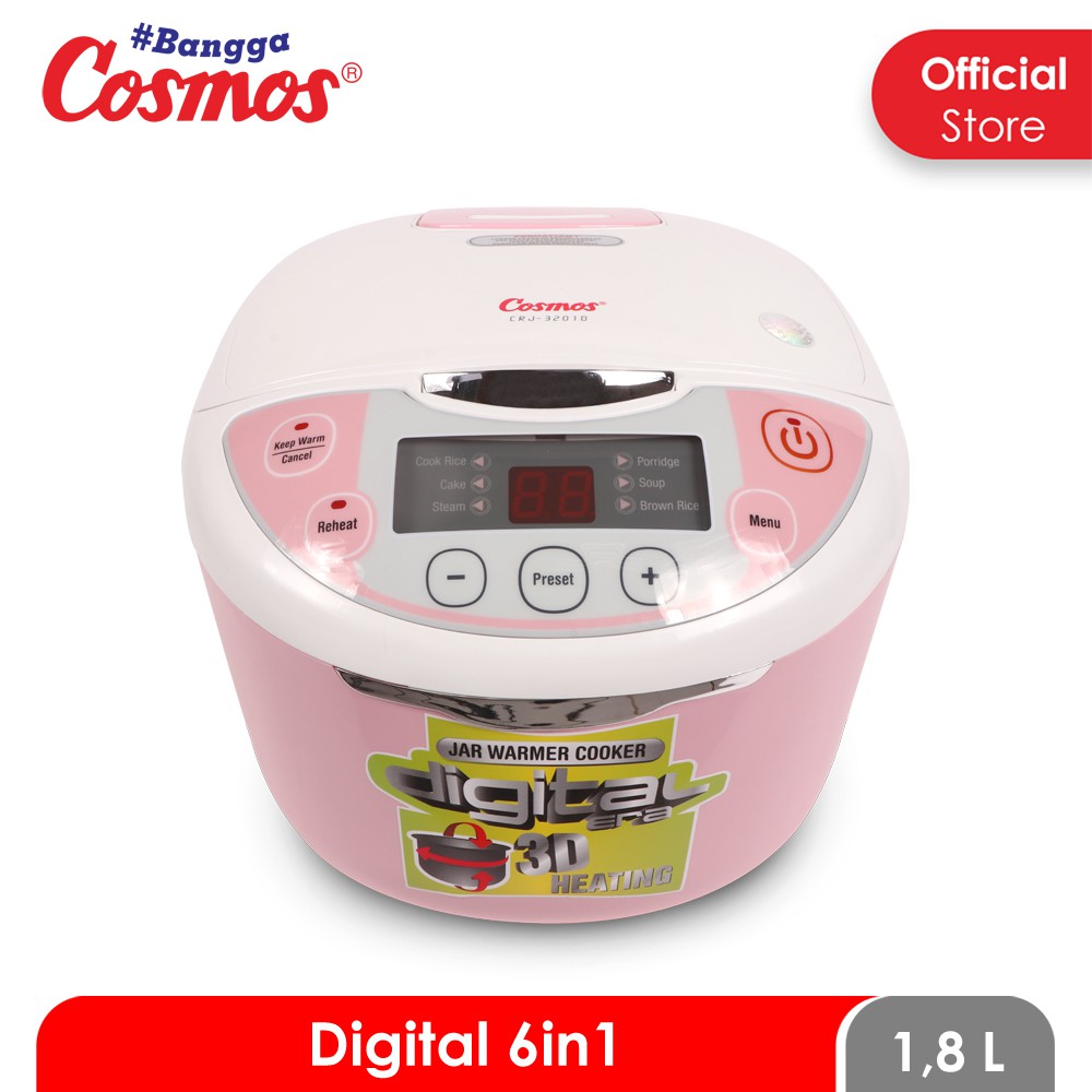 Cosmos CRJ-3201 D - Digital Rice Cooker 1.8 L