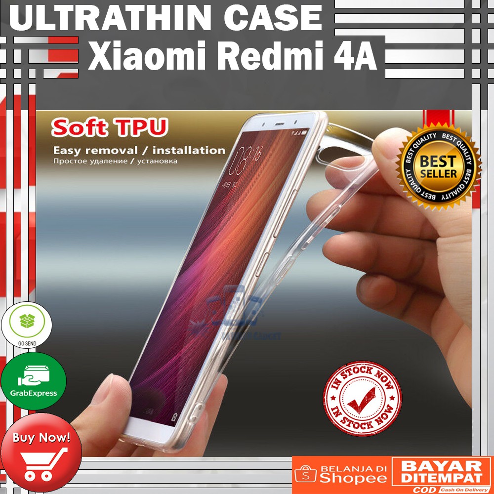 Ultrathin Xiaomi Redmi 4A Ultra Thin / Silikon Xiaomi Redmi 4A / Case Transparant / Casing Redmi 4A