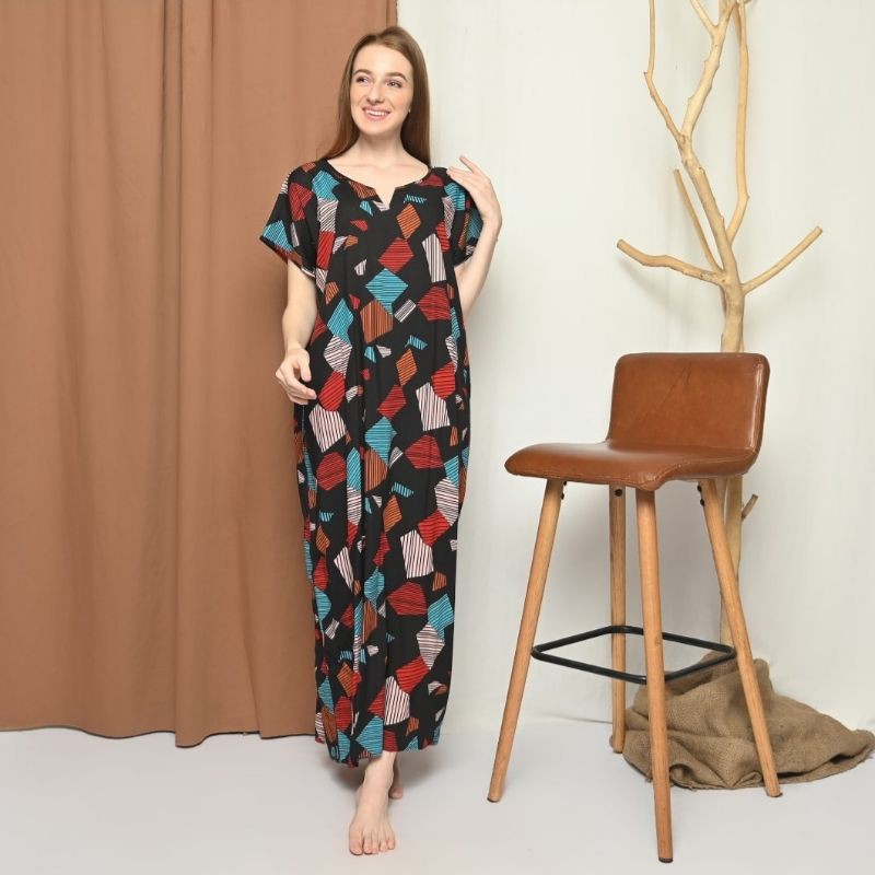 DASTER PANJANG LENGAN PENDEK / DASTER BUSUI HABEL SEMATA KAKI /DASTER KATUN RAYON PREMIUM