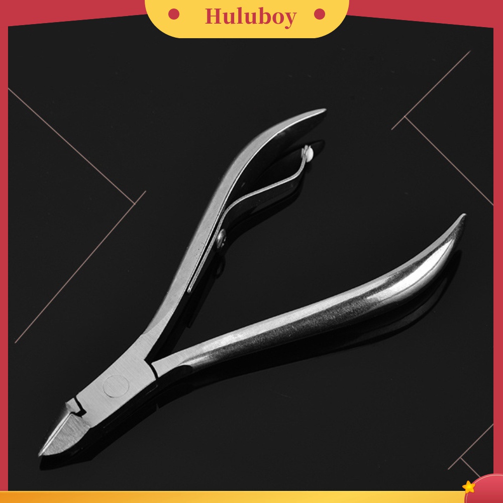 Huluboy Huluboy♡ Gunting Kuku Palsu Bahan Stainless Steel Untuk Salon Manicure
