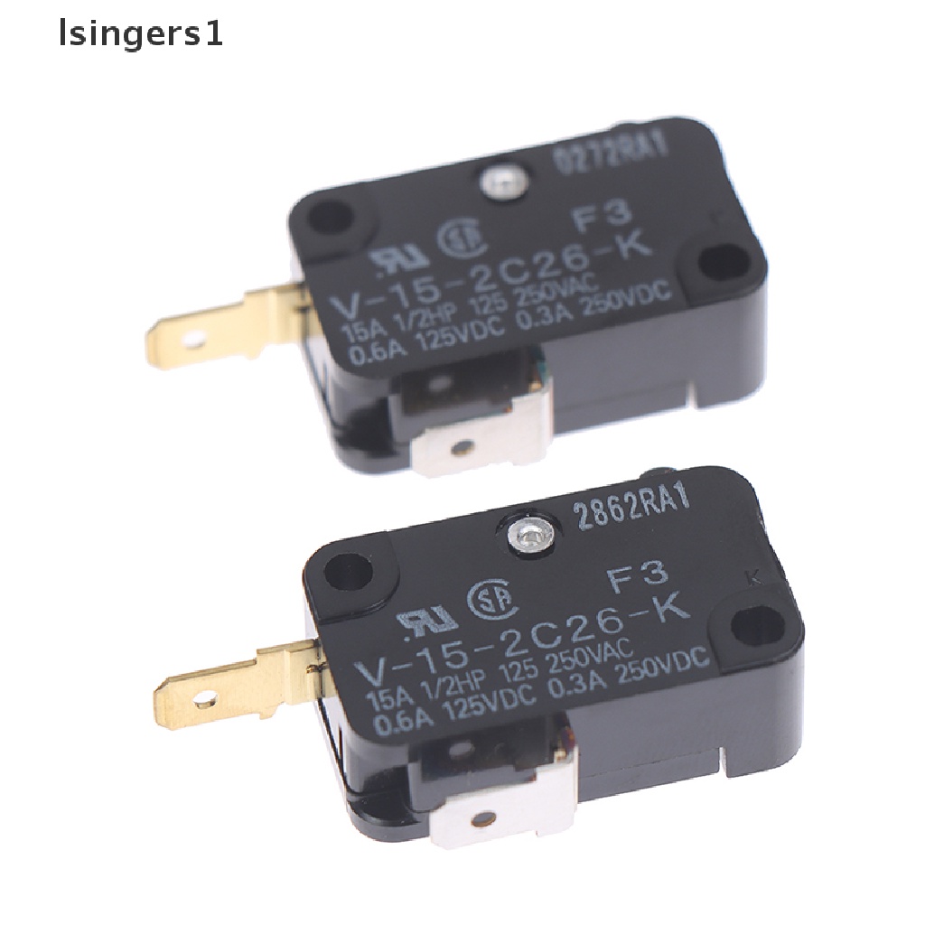(lsingers1) 1pc Switch Micro Besar 2-Pin Tipe V-15-2C26-K (F3)