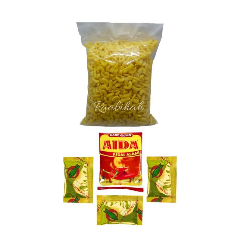 

MAKARONI KONDANG BANTET 500 G PAKET BUMBU ATOM + AIDA