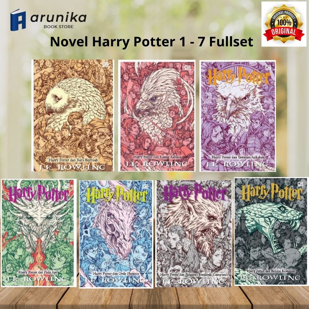 Jual Novel Harry Potter Fullset 1 - 7 JK Rowling / Original | Shopee ...