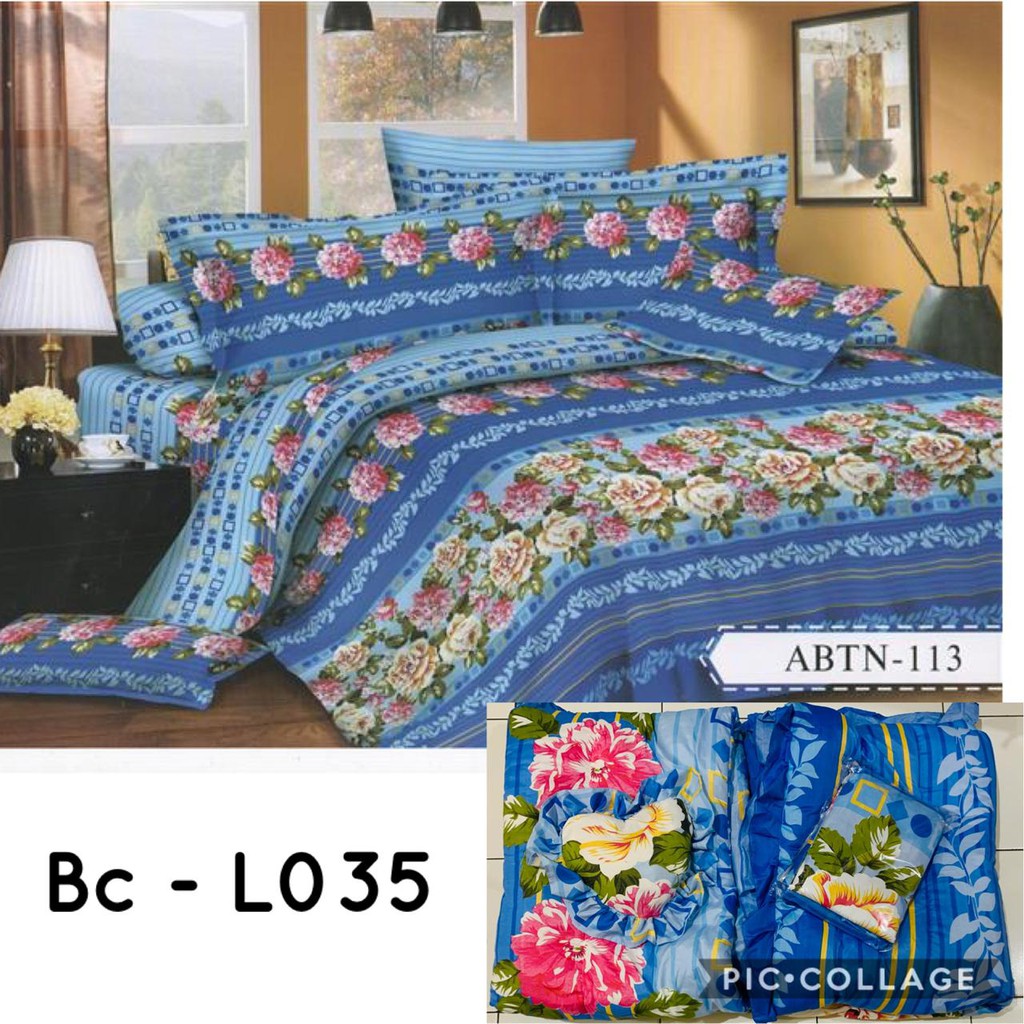 PROMO Natasha Bed Cover set + sprei King Ukuran 180x200
