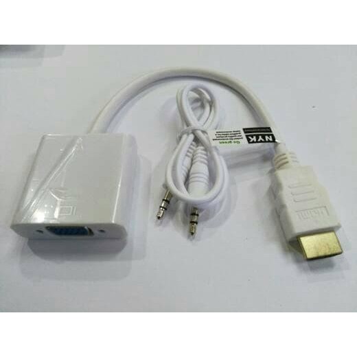 KABEL HDMI TO VGA + AUDIO nyk original