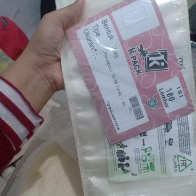 Plastik Vacum Ukuran 15x30 Cm