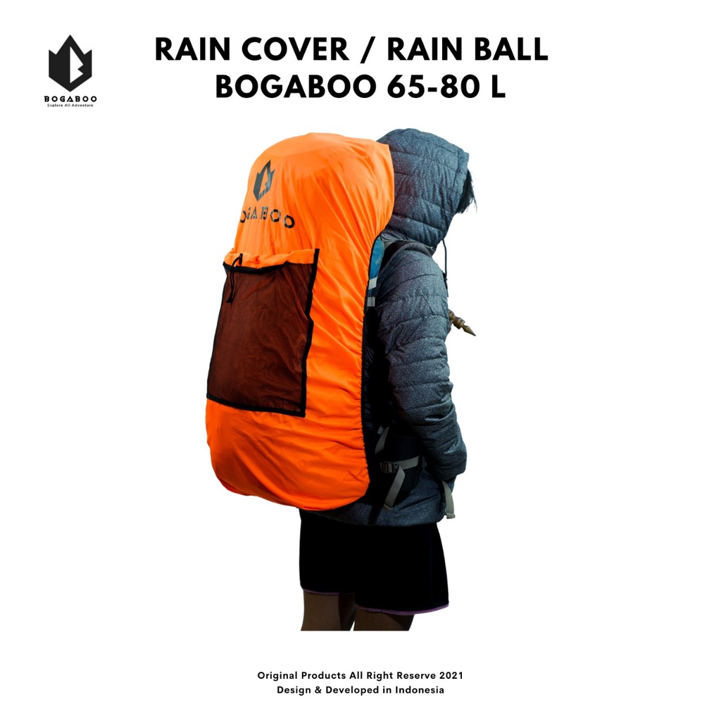 Coverbag bogaboo seri rain ball 65 up 80 L waterproof - rain cover - raincover - sarung tas - penutup tas - dust bag - waste pocket - rubbish pocket - trAsh bag KERIL GUNUNG