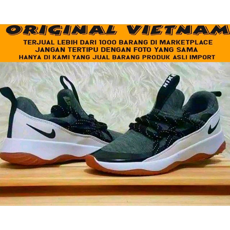 100% IMPORT NEW!! SEPATU SNEAKERS WANITA NIKE CITY LOOP ABU PUTIH HITAM IMPORT RUNNING SHOES OLAHRAGA CEWEK