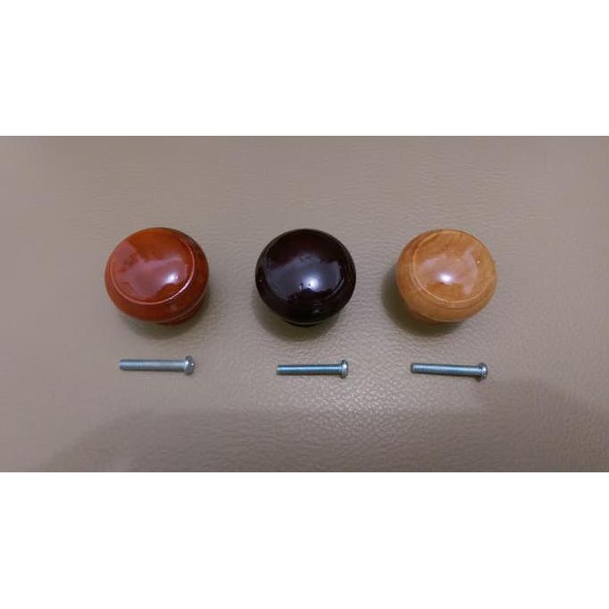 Sale Tarikan Bulat Kayu  / Tarikan Laci Lemari Model Kayu Bulat