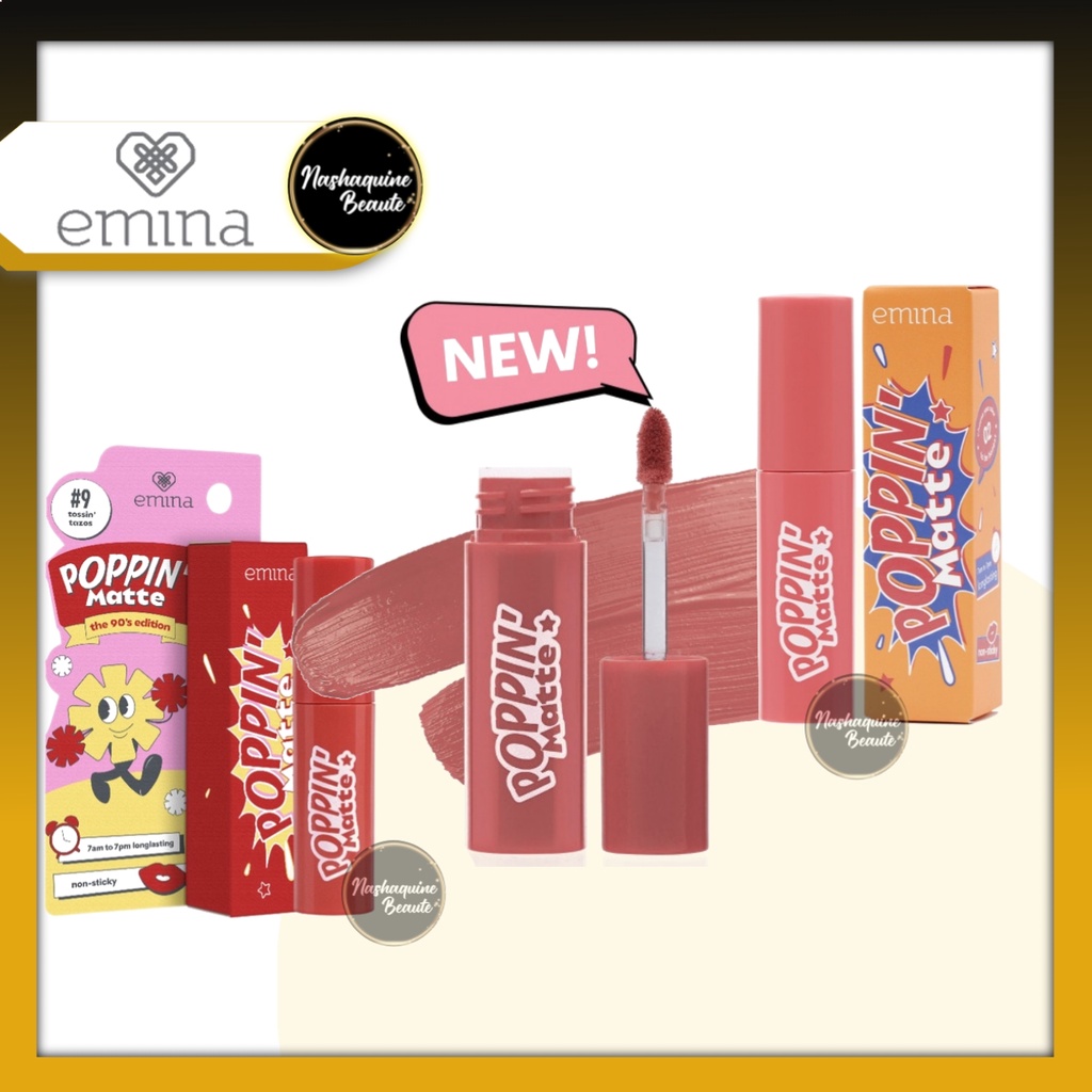 EMINA Poppin Matte - Poppin Mate 90s Edition Lip Cream 4,5gr