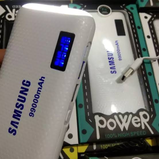 POWER BANK SAMSUNG TERBARU 99000mah POWERBANK 3 USB LED 2 Variant Warna-3 PORT-Bayar Di Tempat(COD)