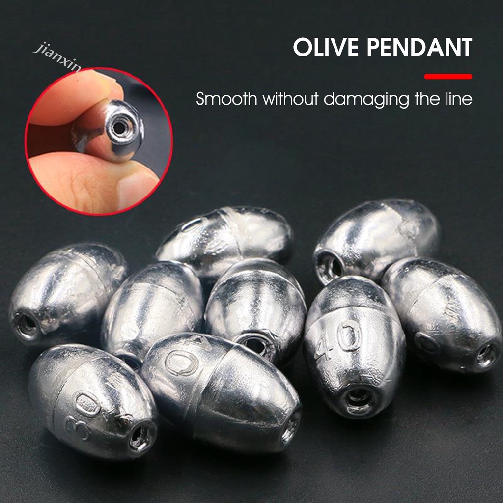 [Jianxin] 100pcs / Set Pemberat Pancing Desain Angling 0.8g 1g 2g